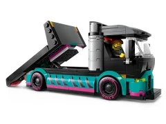 Race Car and Car Carrier Truck - View 7