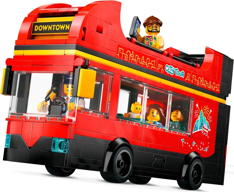 Red Double-Decker Sightseeing Bus - View 2