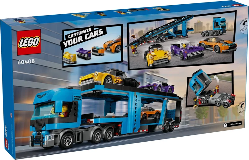 Car Transporter Truck with Sports Cars - View 6