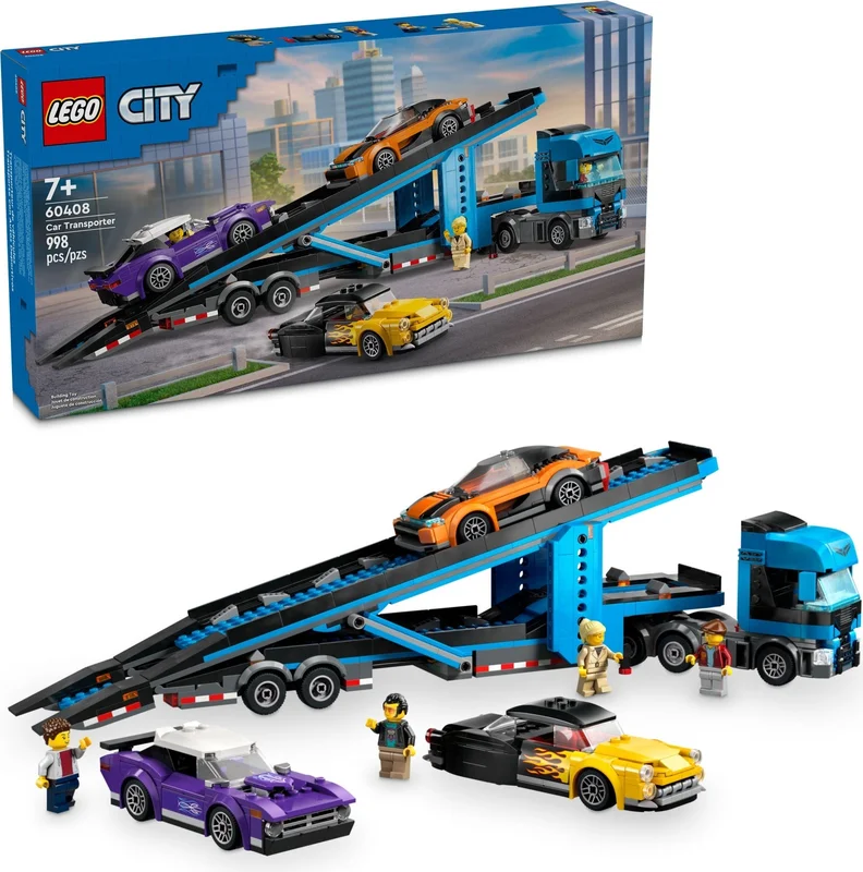 Car Transporter Truck with Sports Cars - View 7