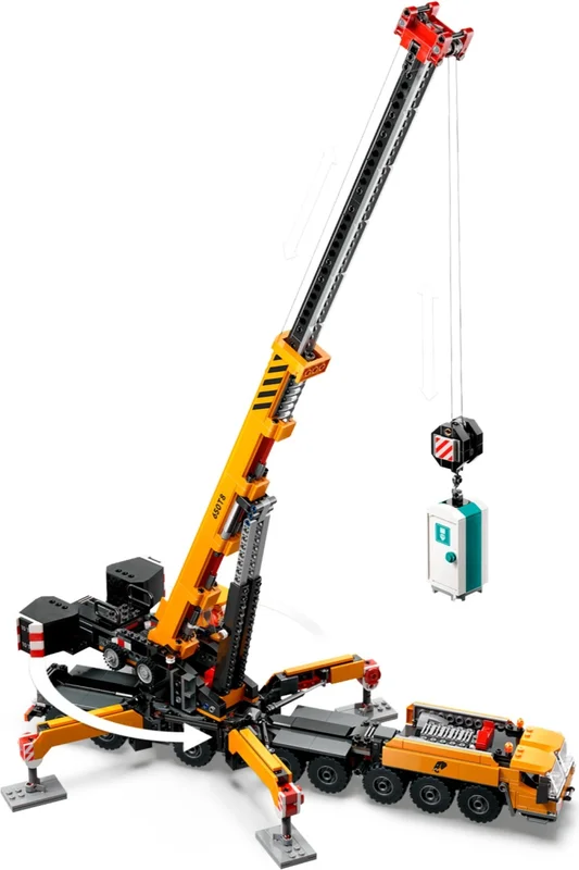 Yellow Mobile Construction Crane - View 3