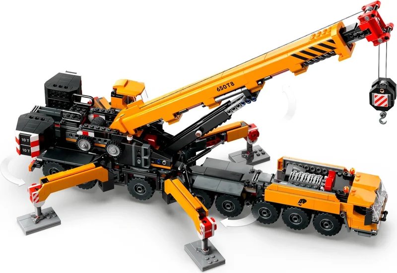 Yellow Mobile Construction Crane - View 4