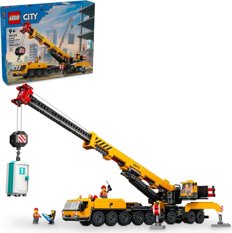 Yellow Mobile Construction Crane - View 7