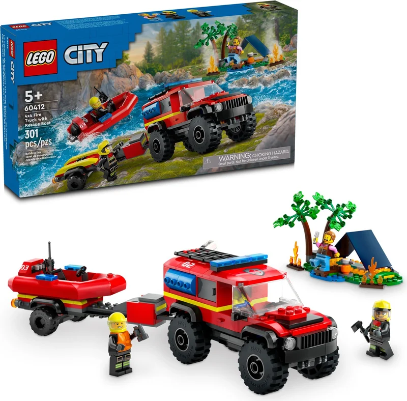4x4 Fire Engine with Rescue Boat - View 2