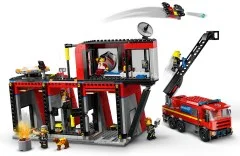 Fire Station with Fire Truck - View 3