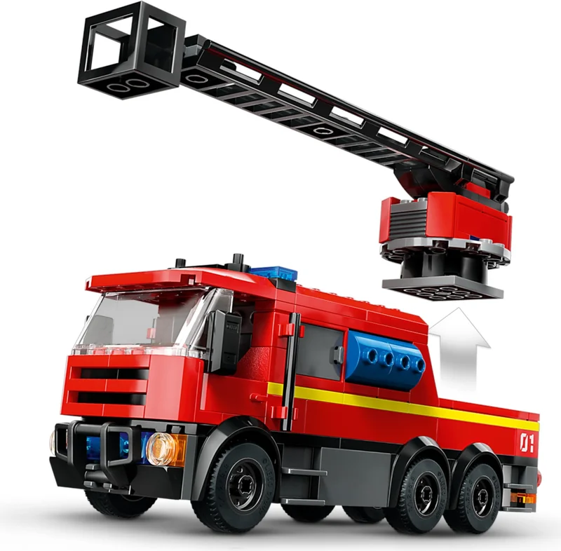 Fire Station with Fire Truck - View 4
