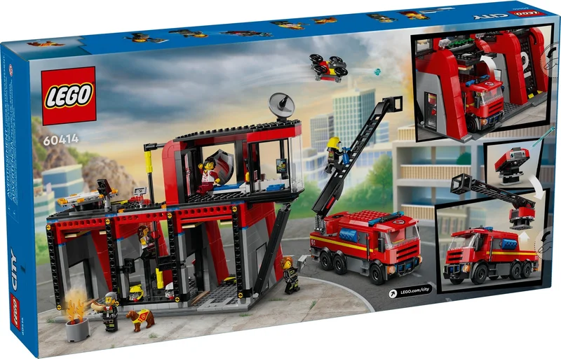 Fire Station with Fire Truck - View 8