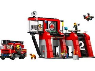 LEGO 60414-1 Fire Station with Fire Truck — 844 pieces, City theme