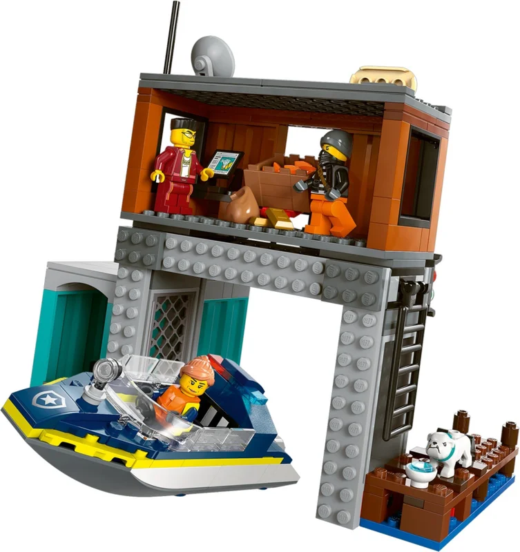 Police Speedboat and Crooks' Hideout - View 3