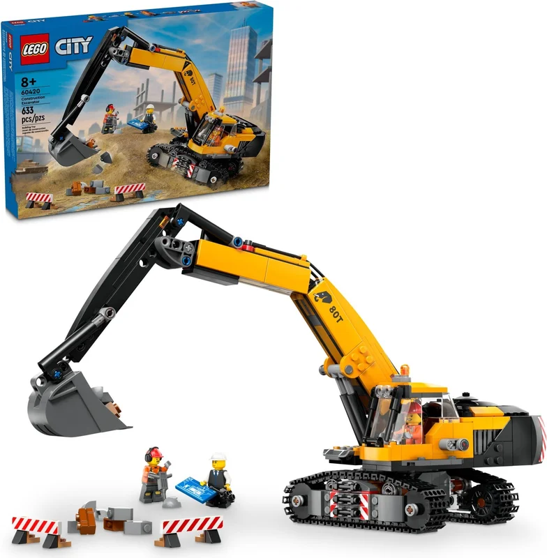 Yellow Construction Excavator - View 7