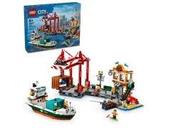 Seaside Harbor with Cargo Ship - View 8