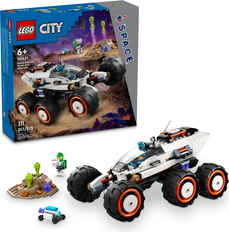 Space Explorer Rover and Alien Life - View 2