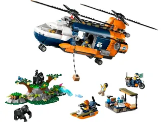 LEGO 60437-1 Jungle Explorer Helicopter at Base Camp — 881 pieces, released 2024