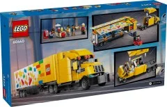 Yellow Delivery Truck - View 2