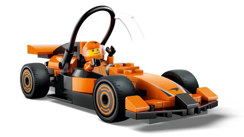 F1 Driver with McLaren Race Car - View 2