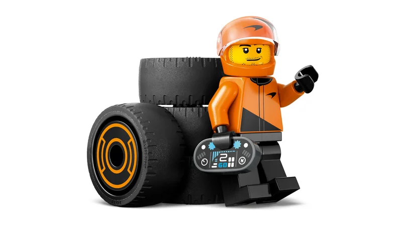 F1 Driver with McLaren Race Car - View 3