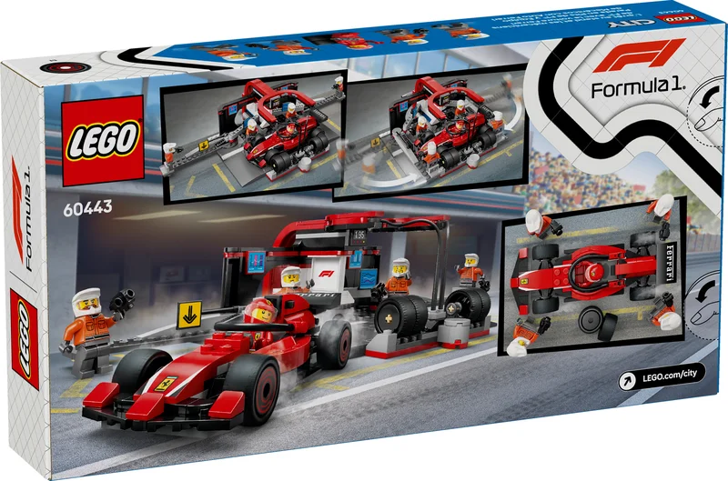 F1 Pit Stop & Pit Crew with Ferrari Car - View 9