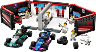 LEGO 60444-1 F1 Garage & Mercedes-AMG & Alpine Cars — 686 pieces, City theme