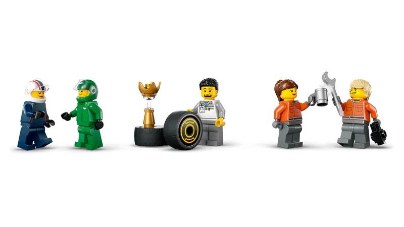 F1 Truck with RB20 & AMR24 F1 Cars - View 2