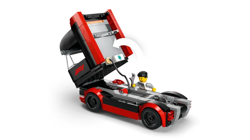 F1 Truck with RB20 & AMR24 F1 Cars - View 6