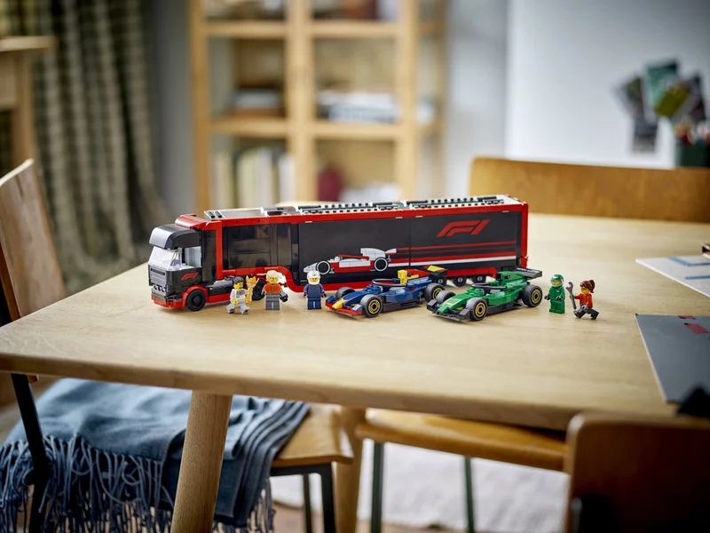 F1 Truck with RB20 & AMR24 F1 Cars - View 8