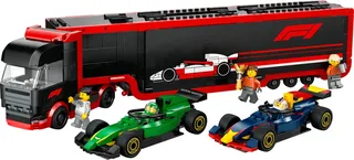 LEGO 60445-1 F1 Truck with RB20 & AMR24 F1 Cars — 1086 pieces, City theme