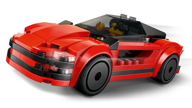 Red Sports Car - View 2