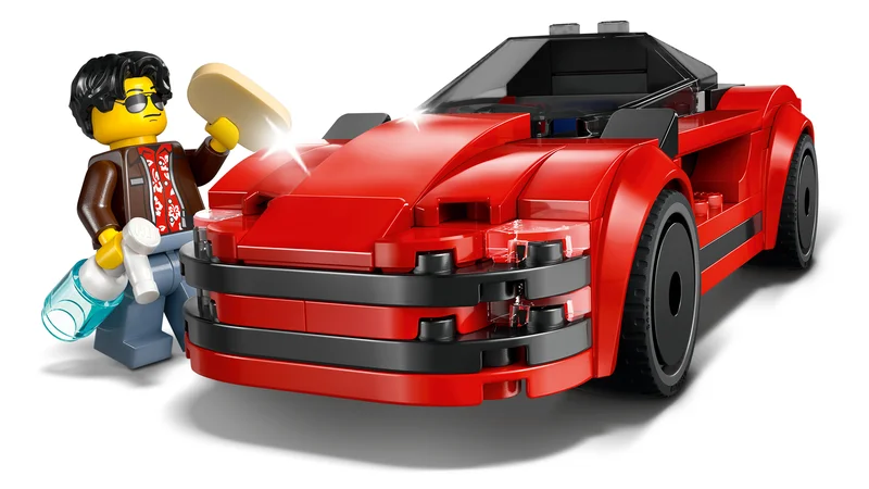 Red Sports Car - View 4