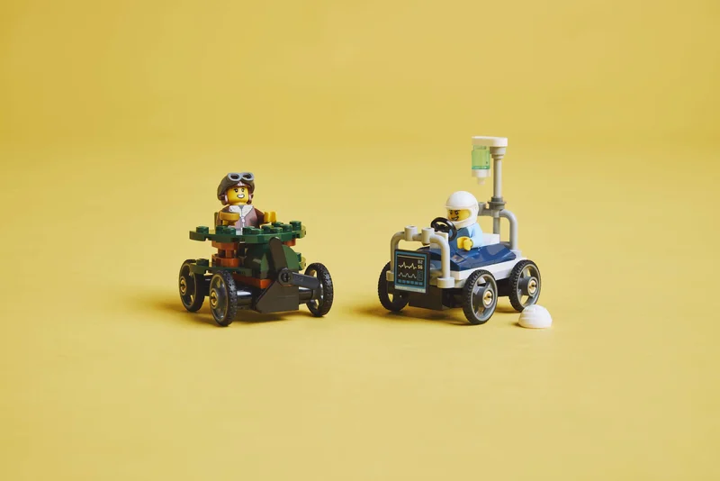 Airplane vs. Hospital Bed Race Car Pack - View 6