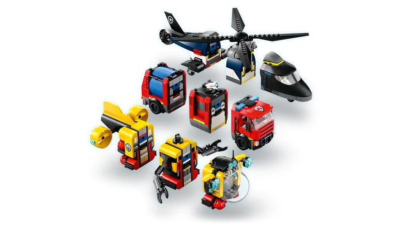 Helicopter, Fire Truck & Submarine Remix - View 5