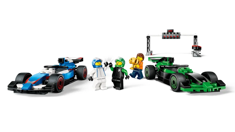 F1 Grid with VCARB & Sauber Race Cars - View 2