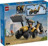 Yellow Backhoe Loader - View 2