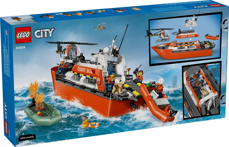Coast Guard Rescue Boat & Helicopter - View 2