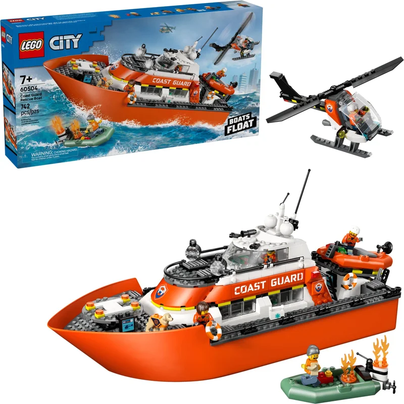 Coast Guard Rescue Boat & Helicopter - View 3