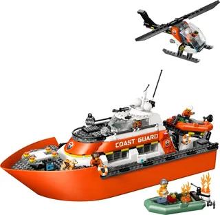 LEGO 60504-1 Coast Guard Rescue Boat & Helicopter — 743 pieces, City theme