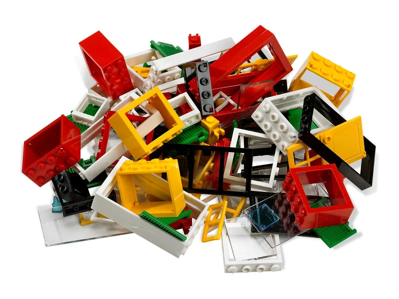 LEGO 6117-1 Doors and Windows — 100 pieces, released 2008