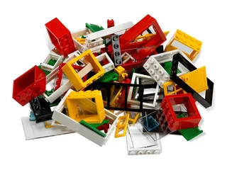 LEGO 6117-1 Doors and Windows — 100 pieces, released 2008