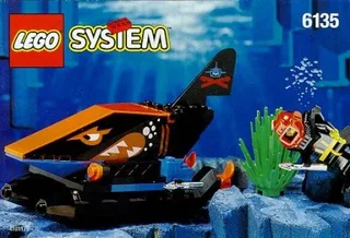 LEGO 6135-1 Spy Shark — 60 pieces, Aquazone theme