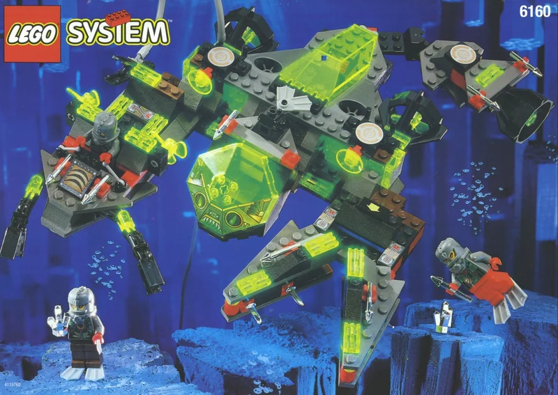 LEGO 6160-1 Sea Scorpion — 305 pieces, Aquazone theme