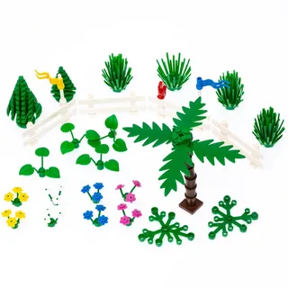 LEGO 6318-1 Flowers, Trees and Fences — 65 pieces, Town theme