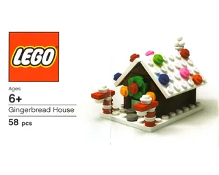 LEGO 6349568-1 Gingerbread House — 58 pieces, released 2020
