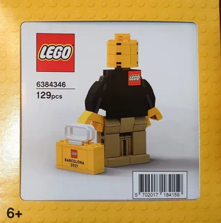 LEGO 6384346-1 Barcelona Brand Store Opening Associate Figure — 129 pieces, released 2021
