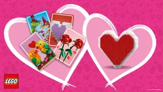 LEGO 6410992-1 Heart-shaped Jewelry Box — 83 pieces, Seasonal theme