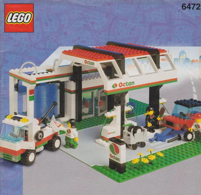 LEGO 6472-1 Gas N' Wash Express — 474 pieces, Town theme