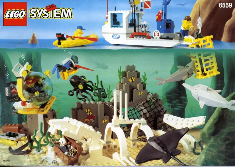 LEGO 6559-1 Deep Sea Bounty — 354 pieces, released 1997