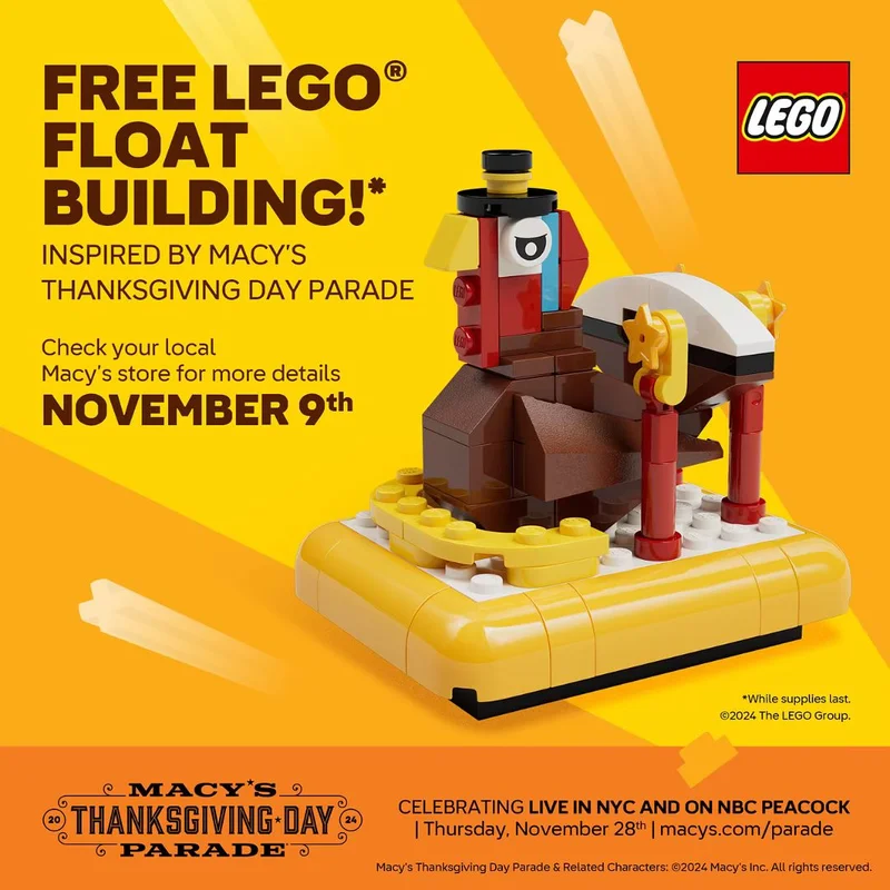 LEGO 6559432-1 Macy's Thanksgiving Float — 215 pieces, Seasonal theme