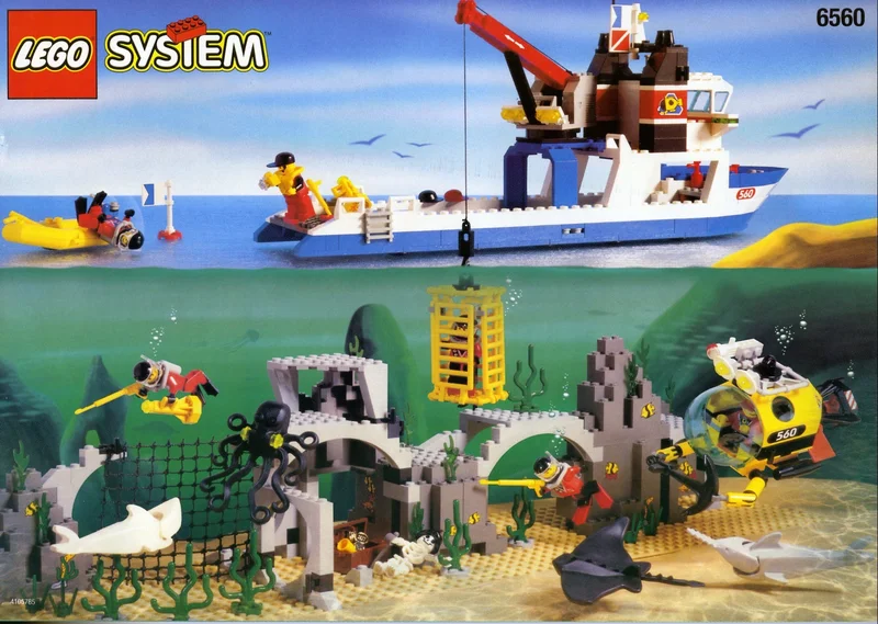 LEGO 6560-1 Diving Expedition Explorer — 478 pieces, released 1997