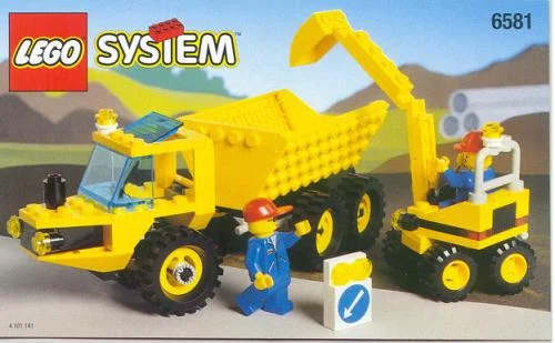 LEGO 6581-1 Dig 'N' Dump — 128 pieces, released 1996
