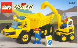 LEGO 6581-1 Dig 'N' Dump — 128 pieces, released 1996