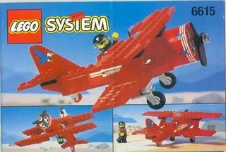 LEGO 6615-1 Eagle Stunt Flyer — 76 pieces, released 1996